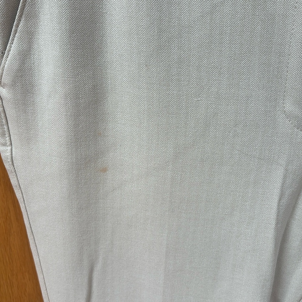 White House Black Market The Boot Herringbone Suiting Pants Scone Ivory 10 - Picture 6 of 8